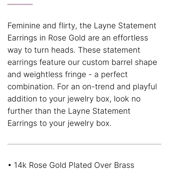 GOLD Layne Statement Earring - Picture 3 of 3
